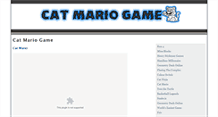 Desktop Screenshot of catmariogame.com